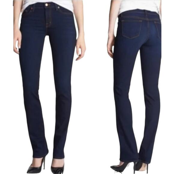 J BRAND The Cigarette Leg Ink Dark Wash Stretch Denim Jeans‎ Women's 27 TALL - Picture 1 of 14